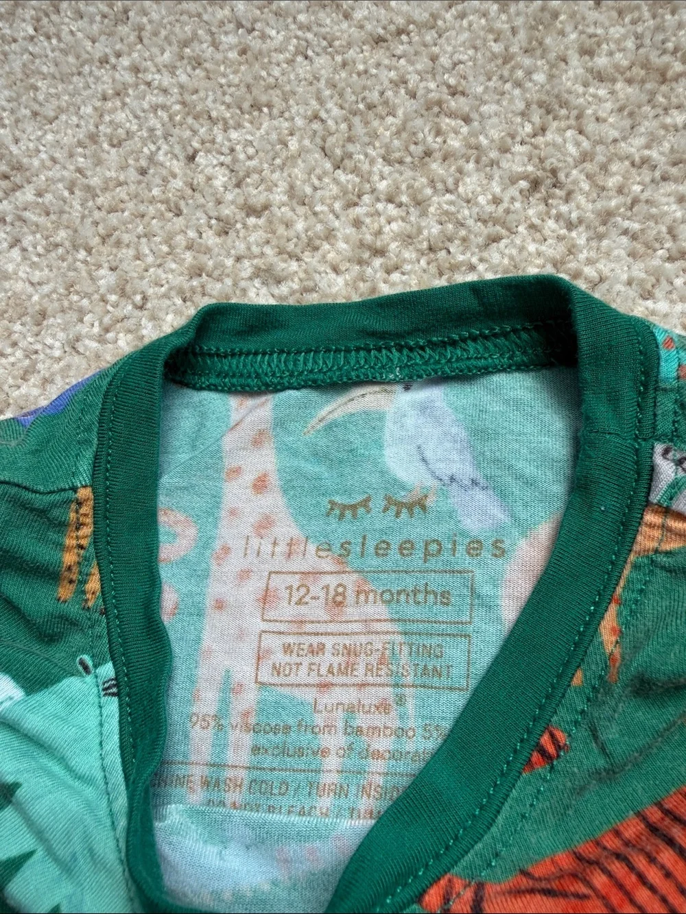 Little Sleepies Wild Zoo Two-Piece Pajama Set
